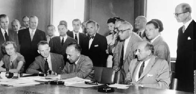 Unterzeichnung der Flüchtlingskonvention, Genf 1951